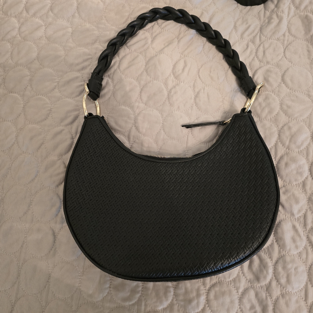 Draper James Black Hobo Bag Classic Design